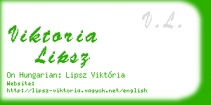 viktoria lipsz business card